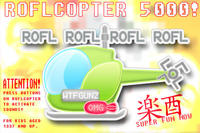 ROFLcopter 5000 toy package - batteries not included